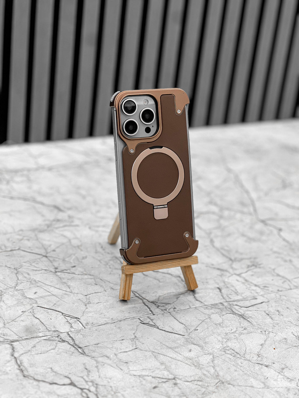 Leather Metal Magsafe