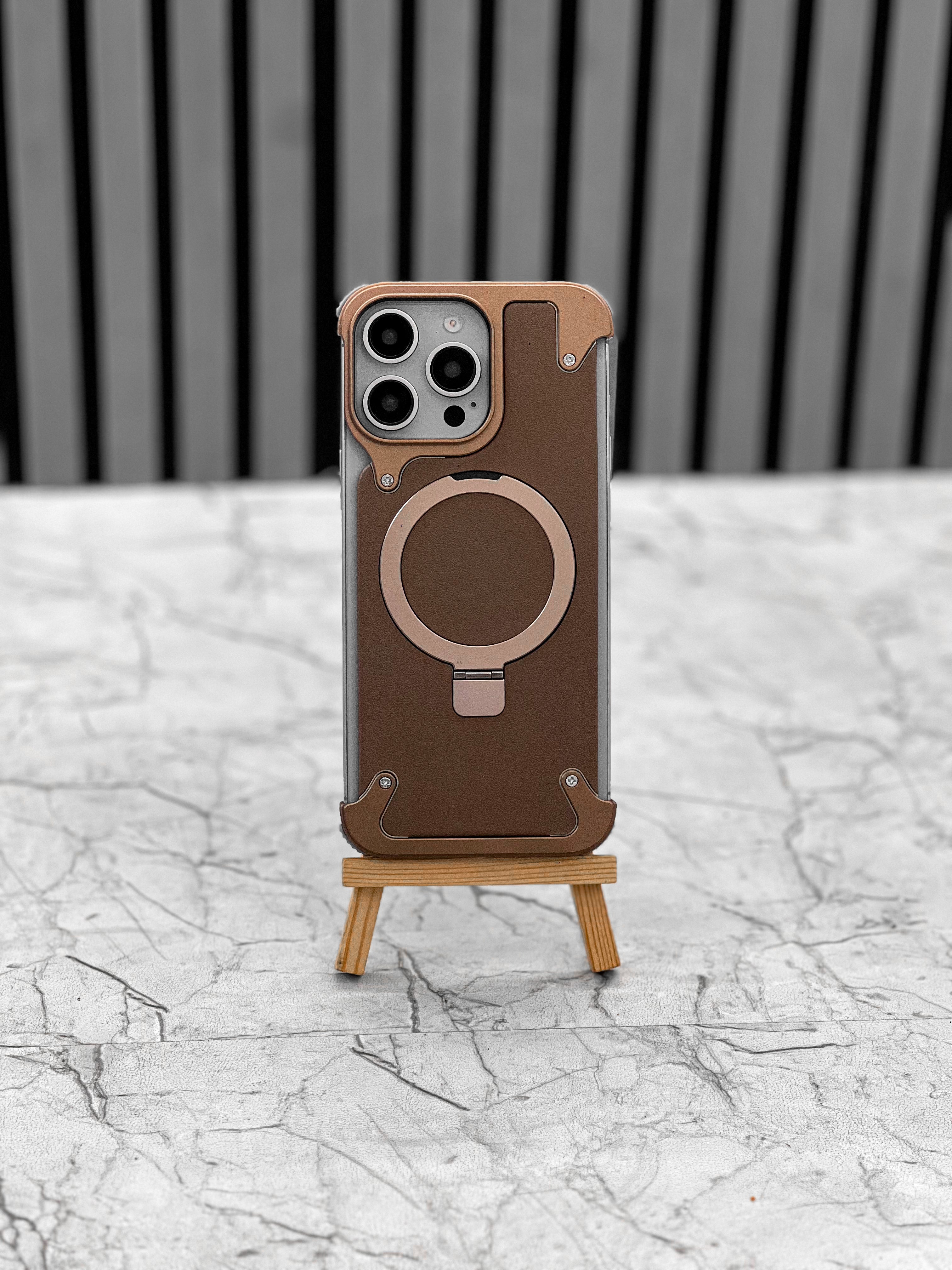 Leather Metal Magsafe