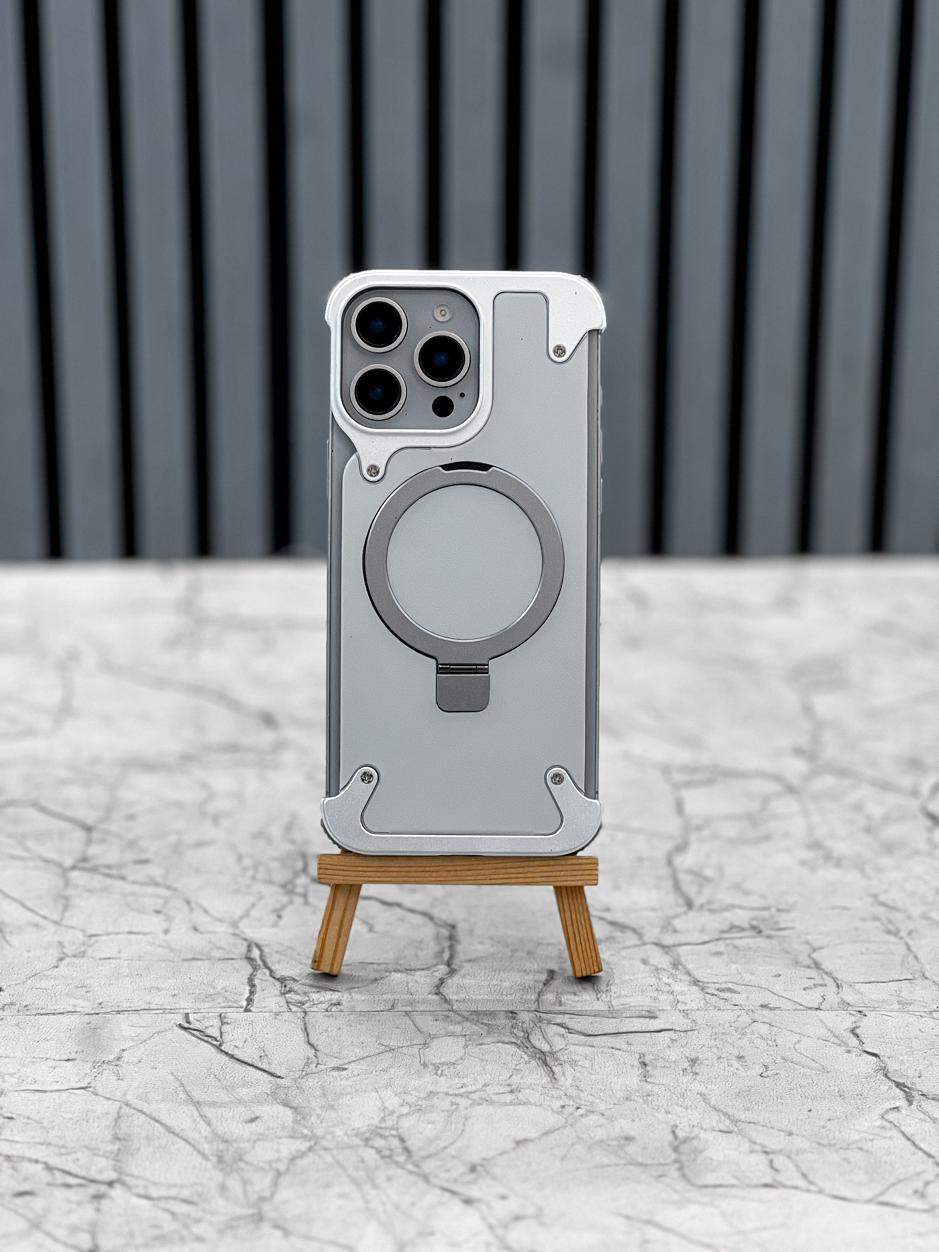 Leather Metal Magsafe