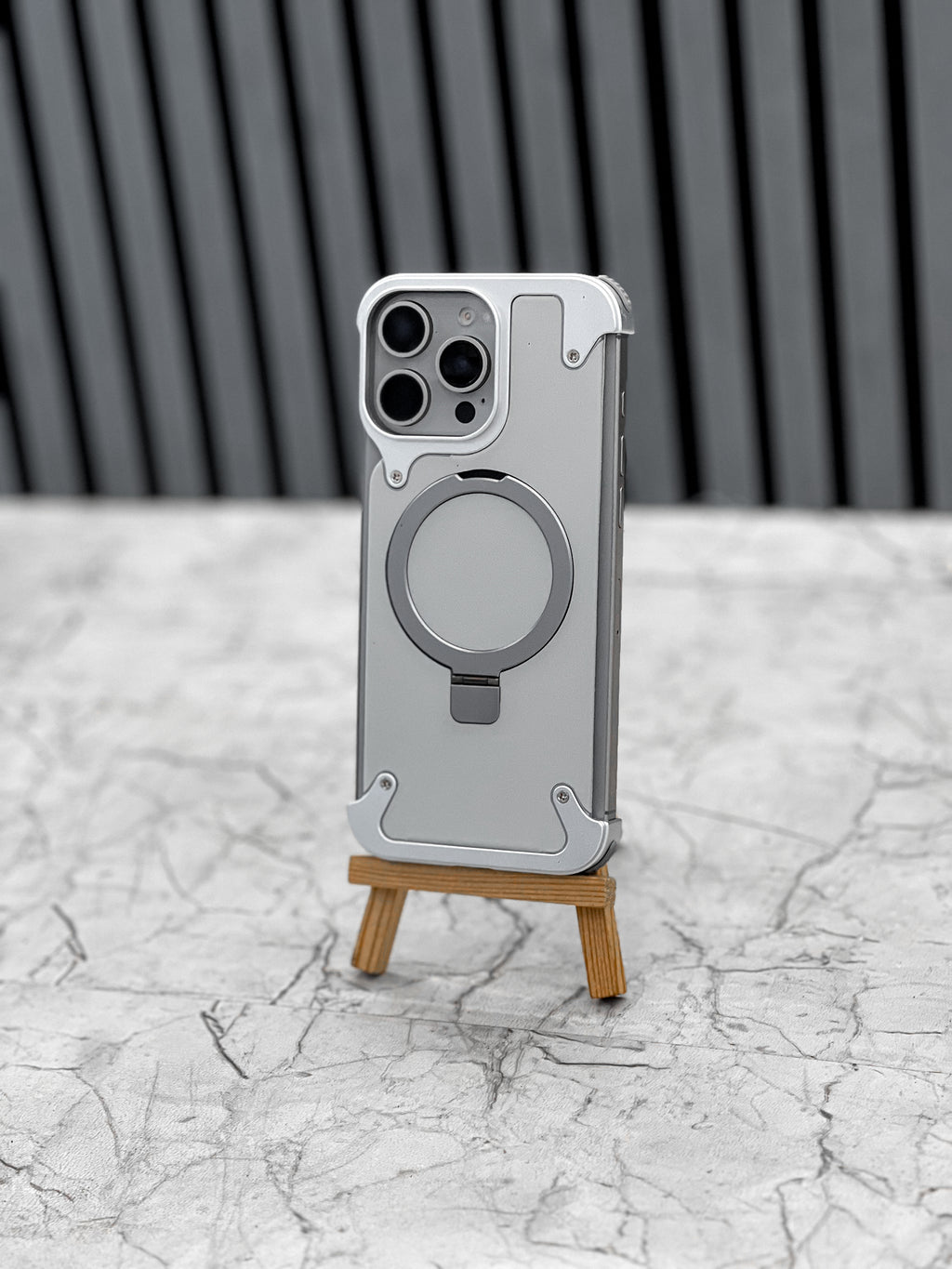 Leather Metal Magsafe