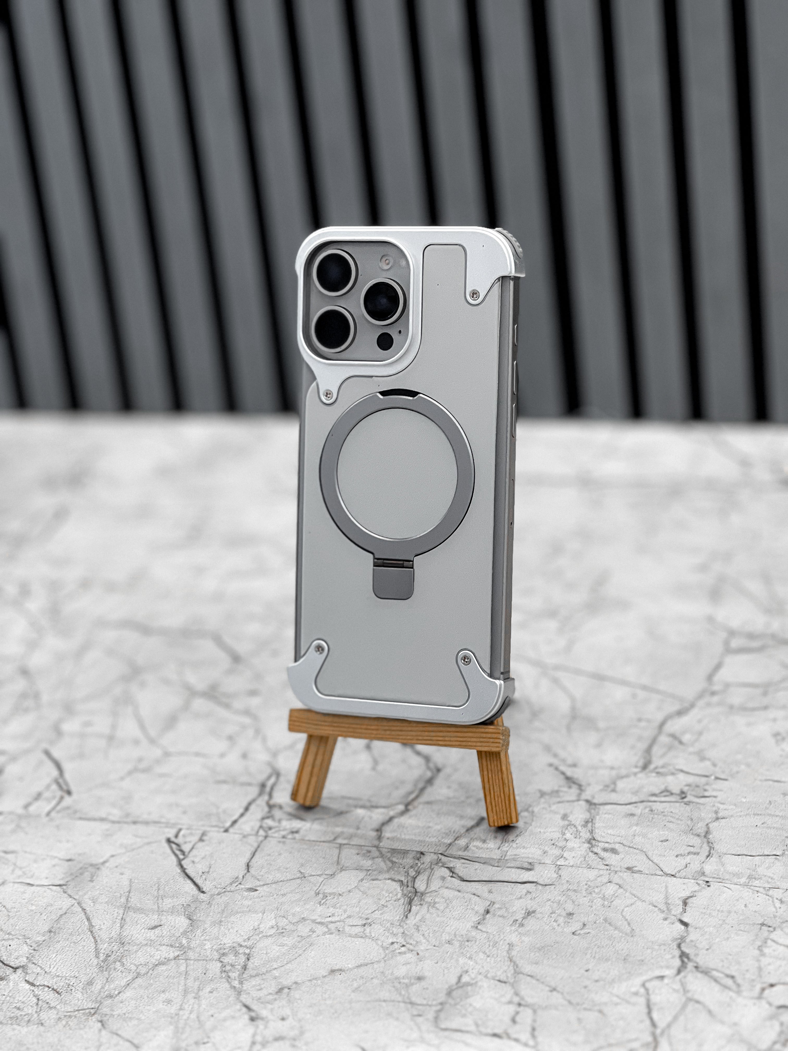 Leather Metal Magsafe