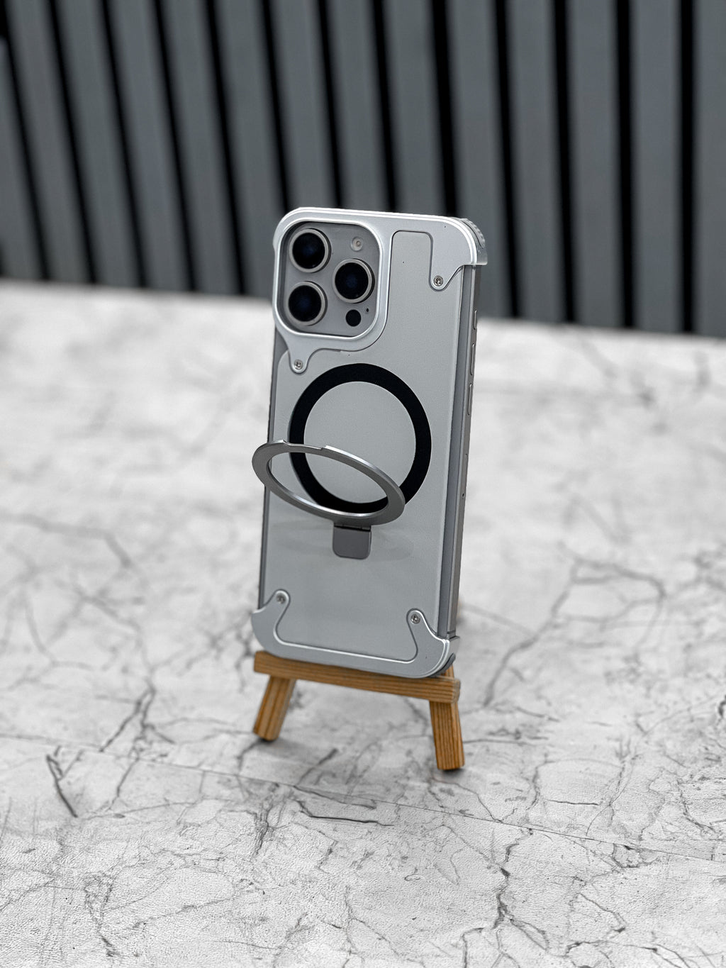 Leather Metal Magsafe