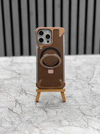 Leather Metal Magsafe