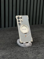 Leather Metal Bumper Case