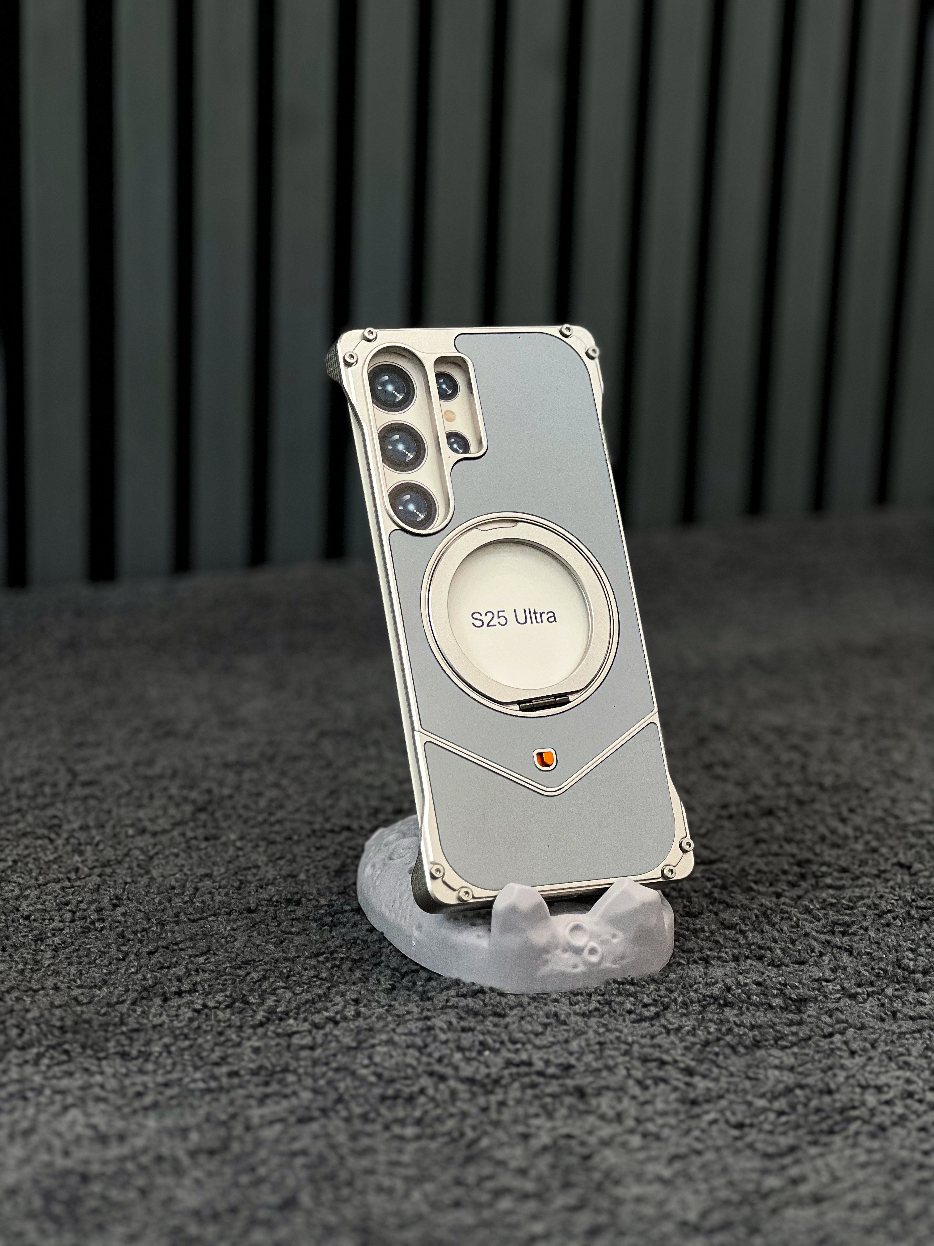 Leather Metal Bumper Case