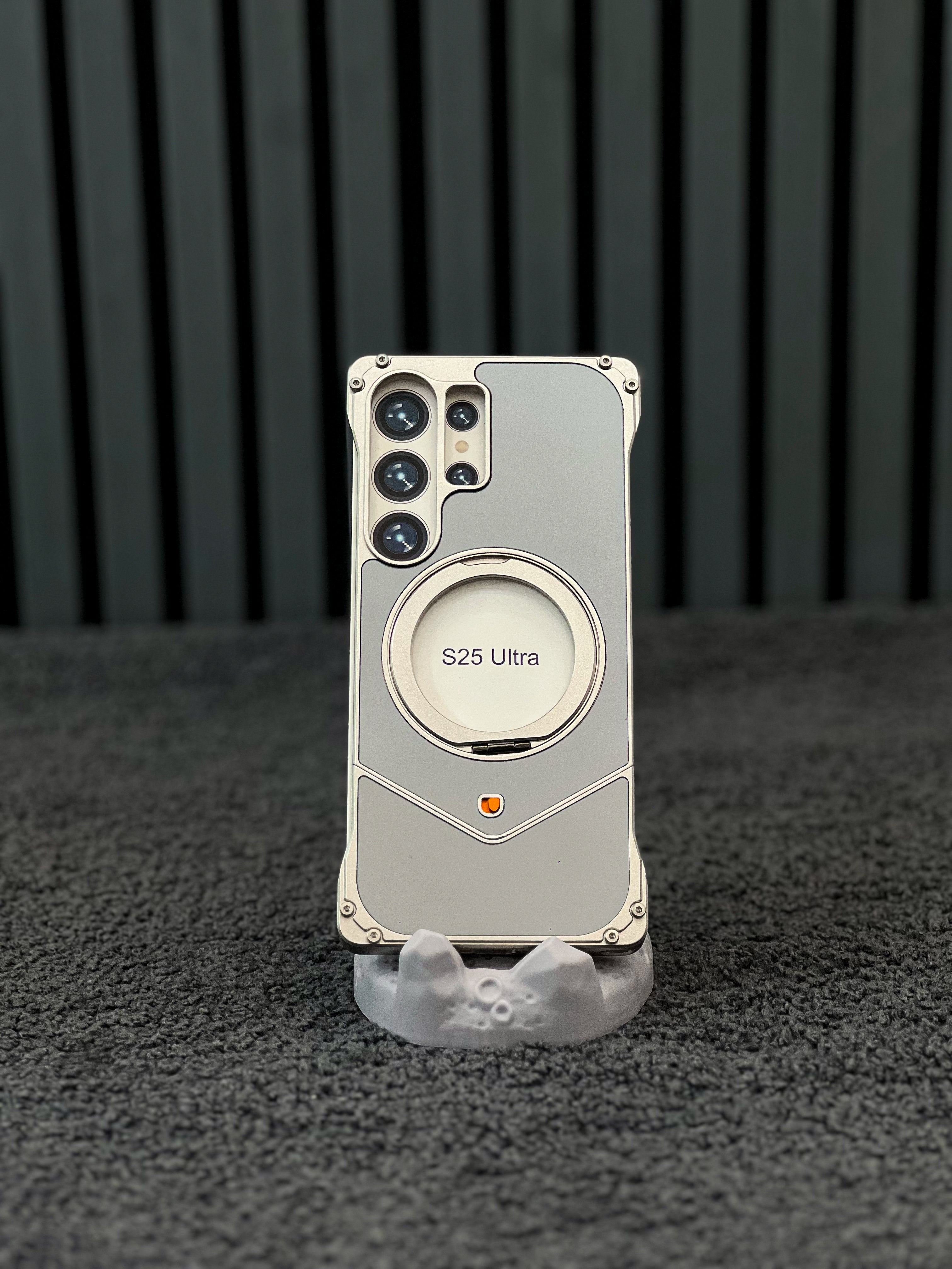 Leather Metal Bumper Case