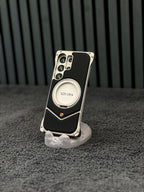 Leather Metal Bumper Case